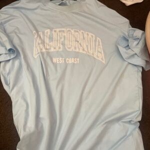 light blue California West Coast t shirt